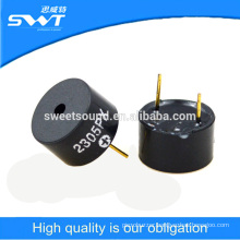 12*7.5mm pin type self frive piezoelectric transducer buzzer 5v active buzzer
